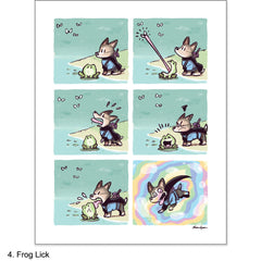 Dipper & Poppy Comic Prints Art Sam Logan 04 Frog Lick