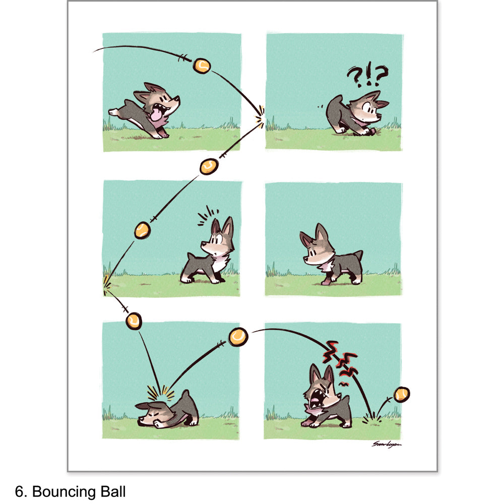 Dipper & Poppy Comic Prints Art Sam Logan 06 Bouncing Ball