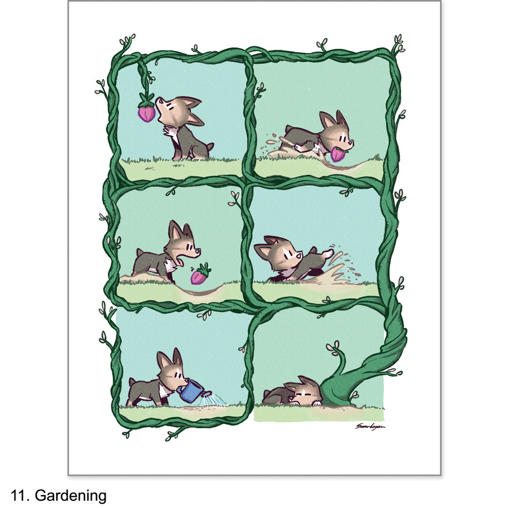 Dipper & Poppy Comic Prints Art Sam Logan 11 Gardening