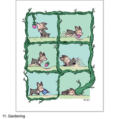 Dipper & Poppy Comic Prints Art Sam Logan 11 Gardening