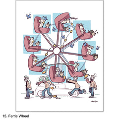 Dipper & Poppy Comic Prints Art Sam Logan 15 Ferris Wheel