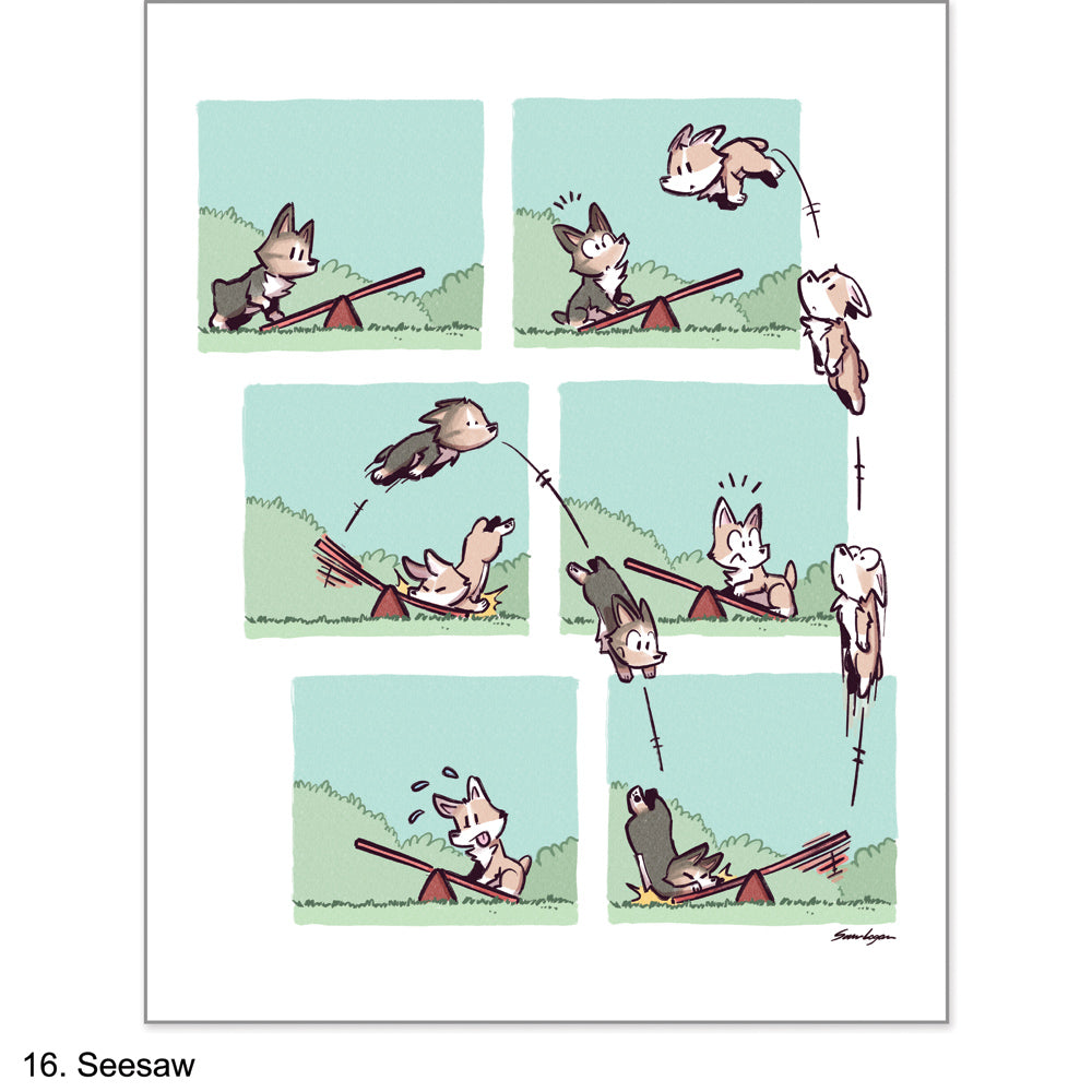 Dipper & Poppy Comic Prints Art Sam Logan 16 Seesaw