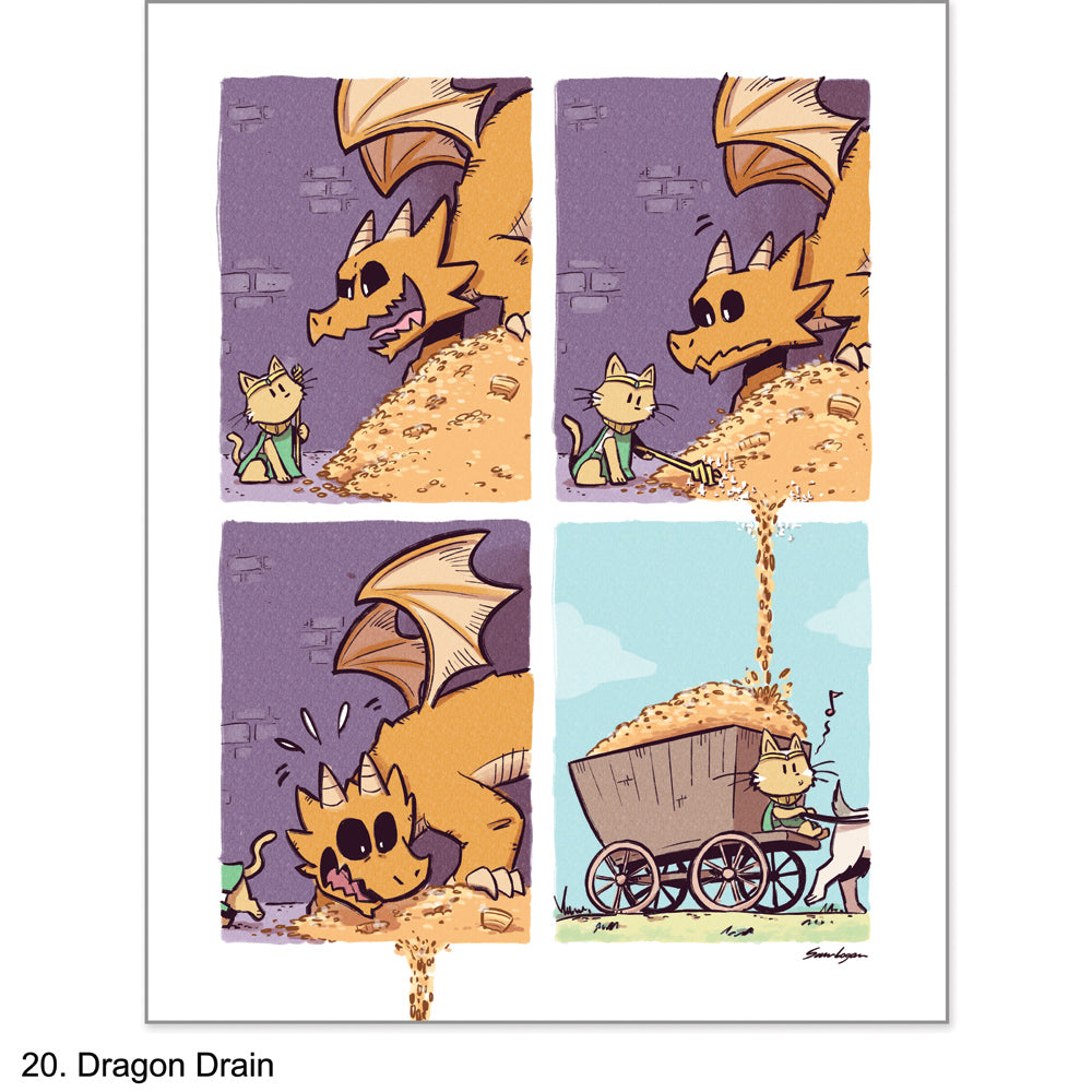 Dipper & Poppy Comic Prints Art Sam Logan 20 Dragon Drain
