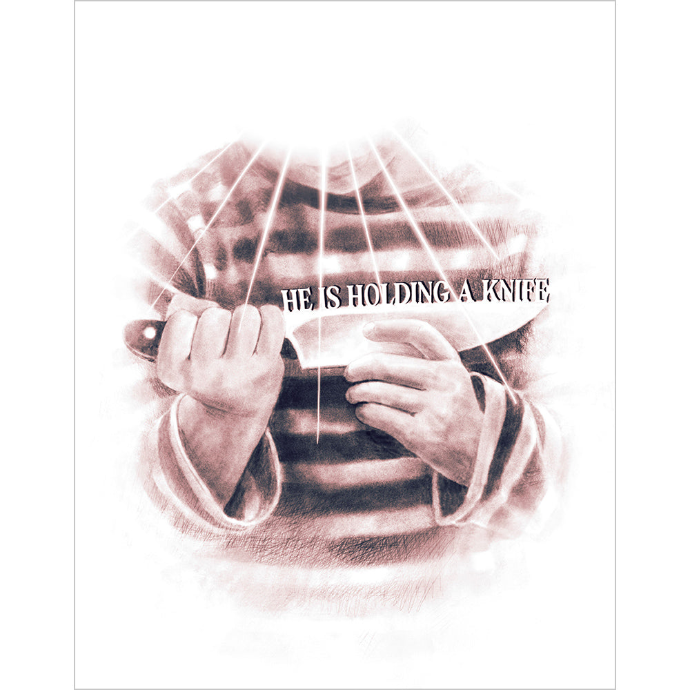 WTNV Episode Prints Art Welcome to Night Vale He Is Holding a Knife - 240