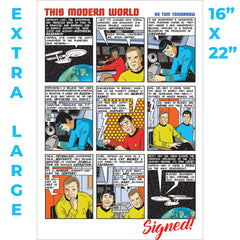 Signed This Modern World Prints Prints Tom Tomorrow Star Trek XL (16x22" - $48)