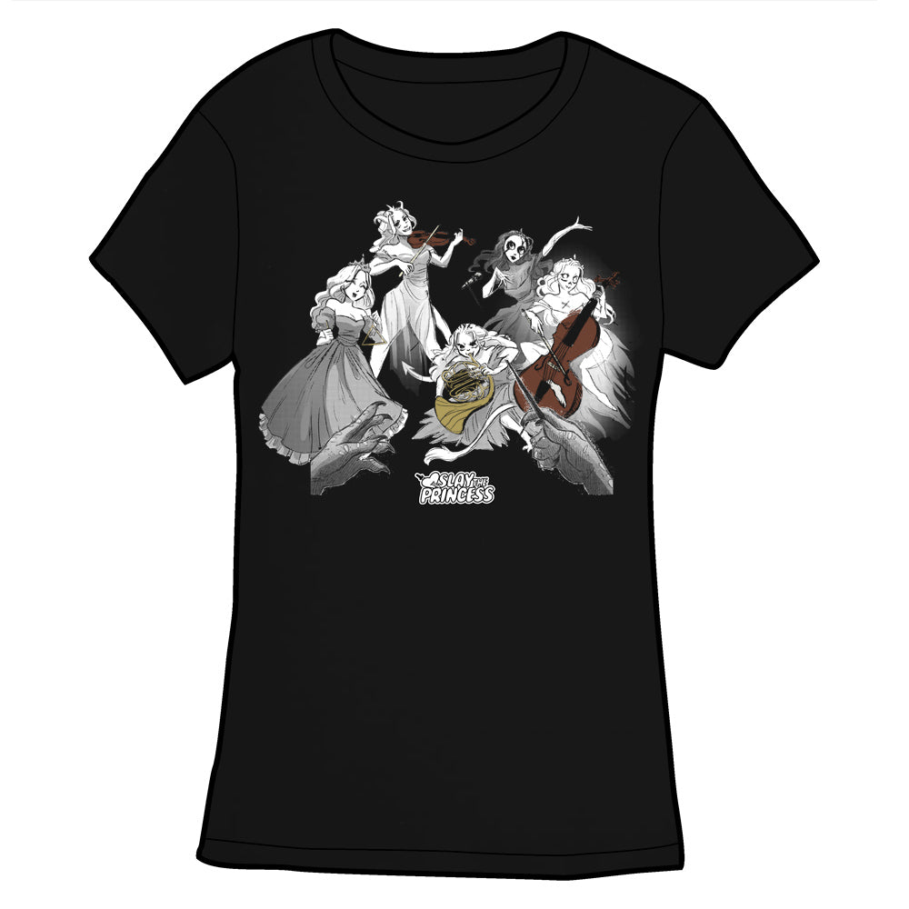 Slay The Princess: Shifty and the Vessels Shirt Shirts Black Tabby Games Fitted Small
