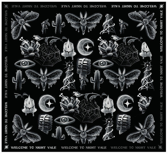 Monochromatic Icons Bandana Accessories Welcome to Night Vale