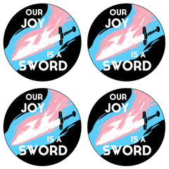 Our Joy is a Sword Stickers and Patches Stickers Dresden Codak Sticker 4-pack