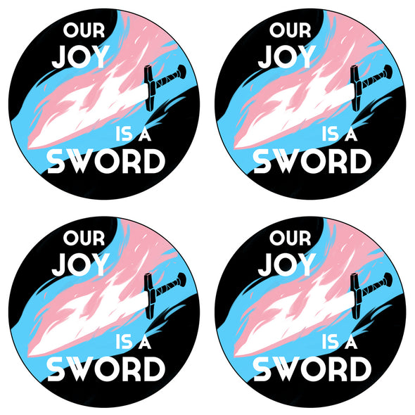 Our Joy is a Sword Stickers and Patches Stickers Dresden Codak Sticker 4-pack