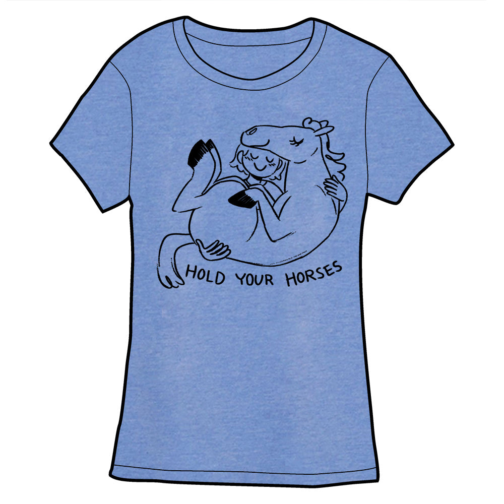 Hold Your Horses Shirt Shirts Jess Fink Fitted Small