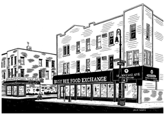 Julia Wertz Prints Collection 2023 Art Julia Wertz Greenpoint Busy Bee - 11x16