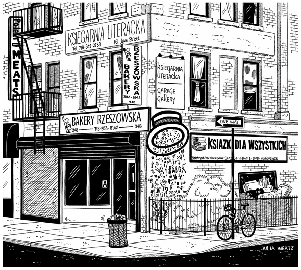 Julia Wertz Prints Collection 2023 Art Julia Wertz Greenpoint Bakery - 12x11