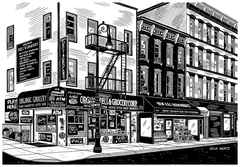 Julia Wertz Prints Collection 2023 Art Julia Wertz Greenpoint St & Manhattan Ave - 11x16