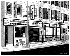 Julia Wertz Prints Collection 2023 Art Julia Wertz Greenpoint Laundromat - 12x16