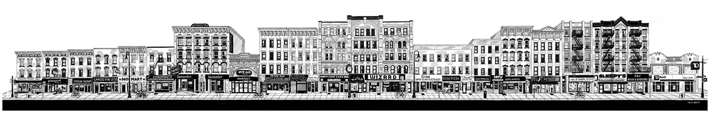 Julia Wertz Prints Collection 2023 Art Julia Wertz Greenpoint Manhattan Ave Grand Central - 44x7
