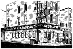 Julia Wertz Prints Collection 2023 Art Julia Wertz Greenpoint Triple Decker Diner - 12x18