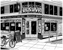 Julia Wertz Prints Collection 2023 Art Julia Wertz San Francisco Vesuvio - 11x14
