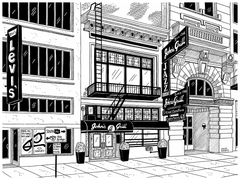 Julia Wertz Prints Collection 2023 Art Julia Wertz San Francisco Johns Grill - 11x15