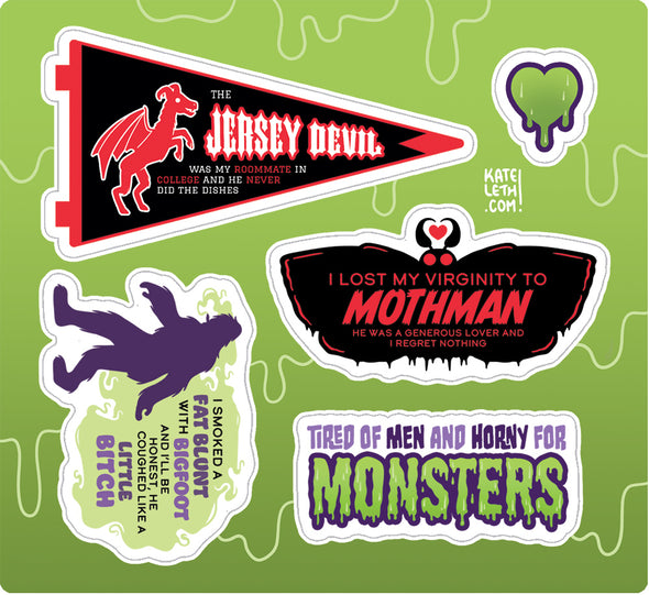 Cats n' Cryptids Sticker Sheets Stickers Kate Leth Cryptids