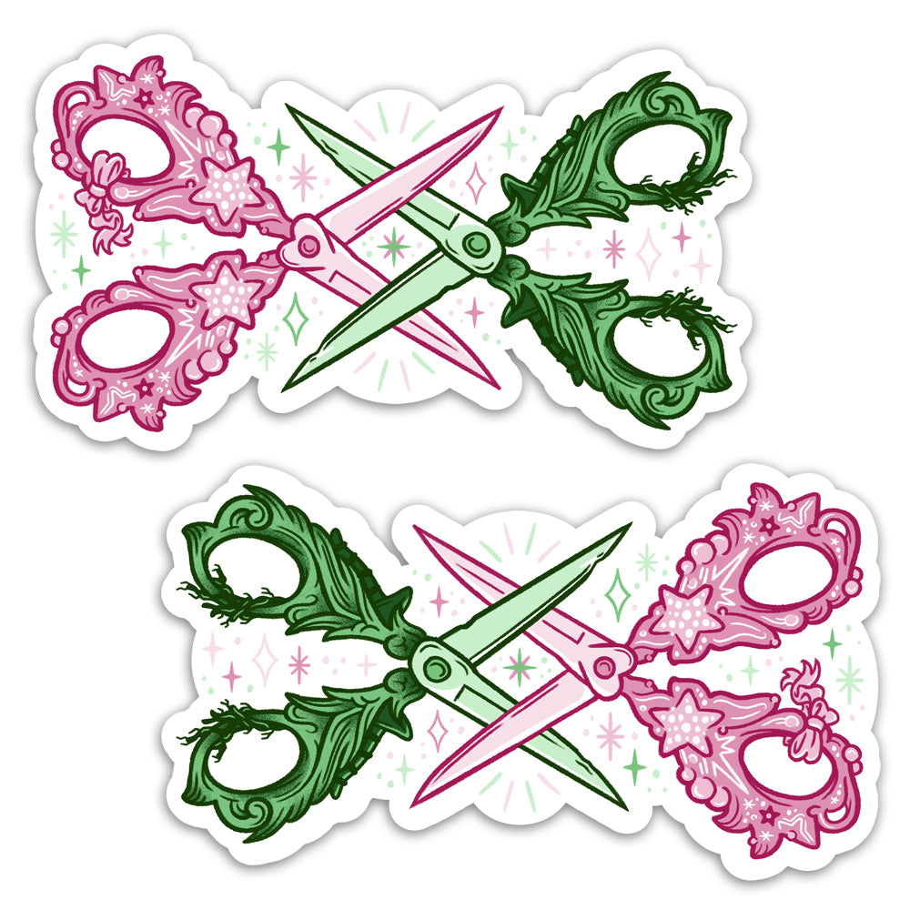 Wicked Scissors Sticker 2-pack Stickers Kate Leth