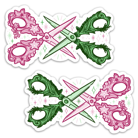 Wicked Scissors Sticker 2-pack Stickers Kate Leth