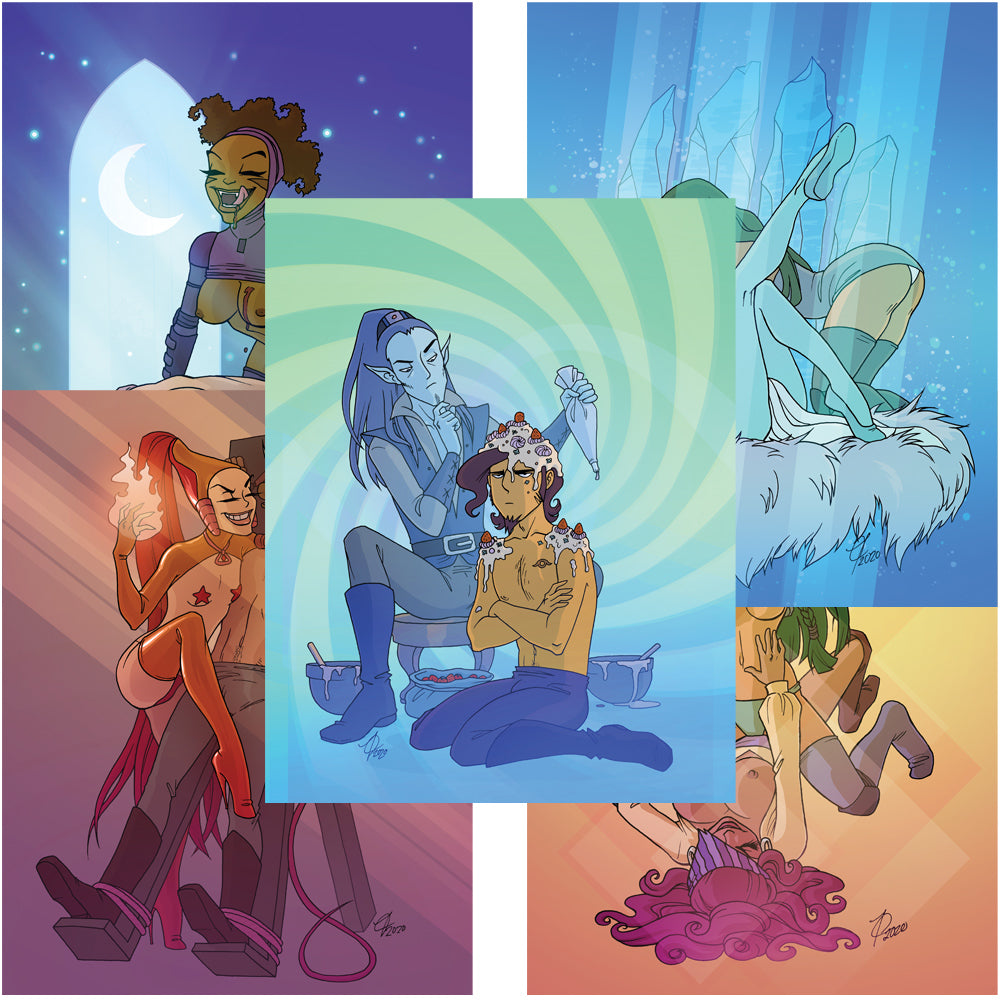 Five Saucy Prints Art Oglaf