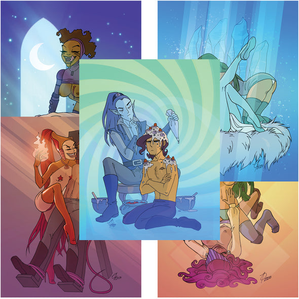 Five Saucy Prints Art Oglaf