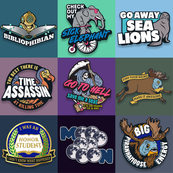 Wondermark Enamel Pins | SERIES 2 Pins and Patches Wondermark