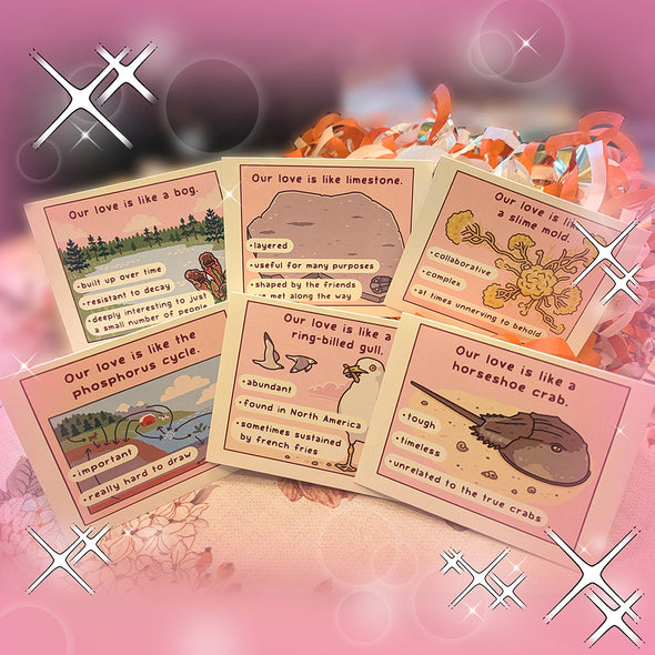 Nature Valentines Cards Cards Bird and Moon