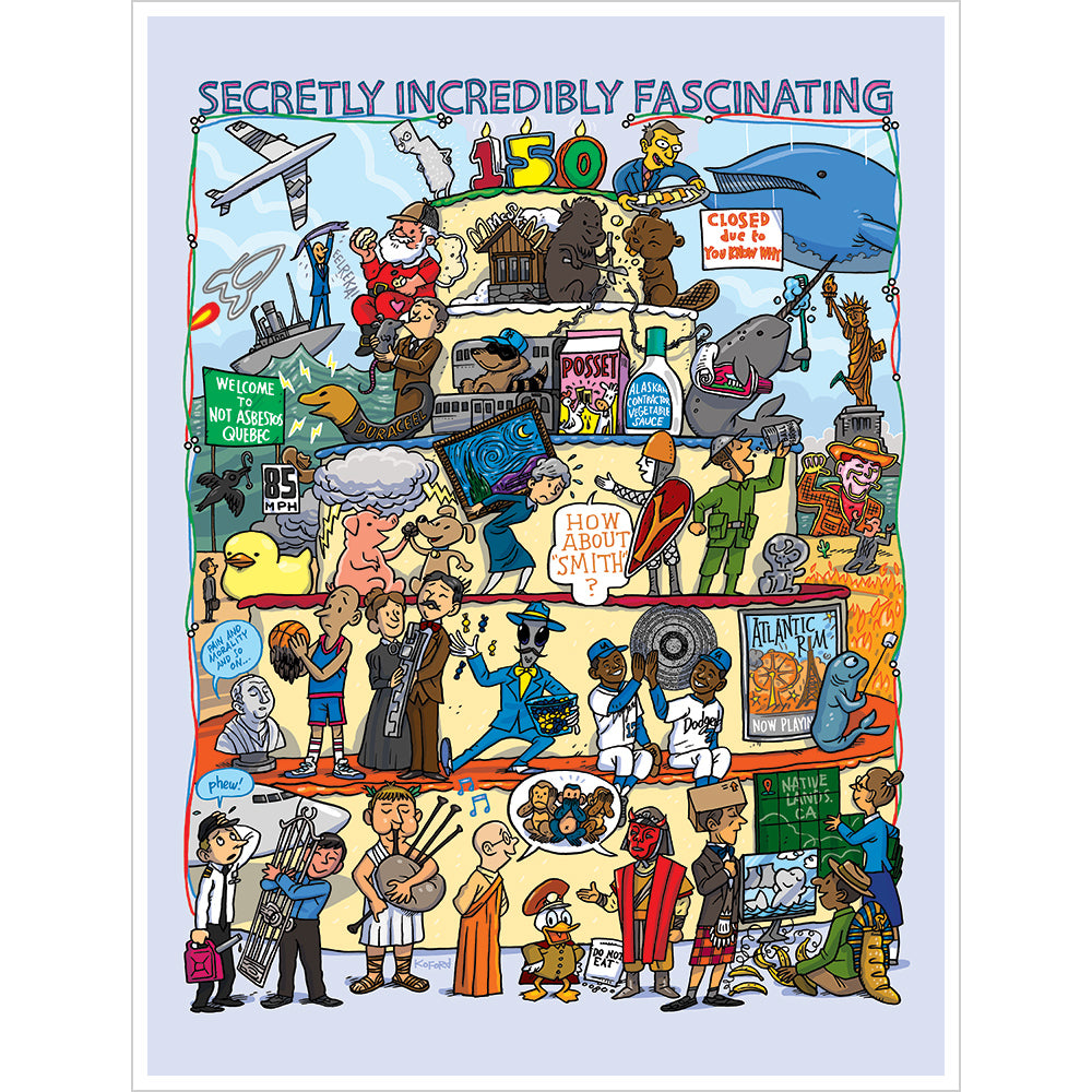 Secretly Incredibly Fascinating 150th Episode Poster Prints Secretly Incredibly Fascinating