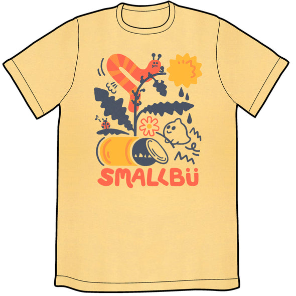 Smallbu Worm Shirt *LIMITED STOCK!* Shirts Smallbu Banana Cream Unisex Small 