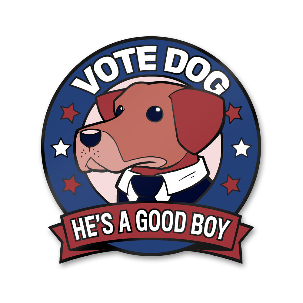 Vote Dog Enamel Pin Pins and Patches Sam Logan