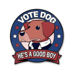 Vote Dog Enamel Pin Pins and Patches Sam Logan