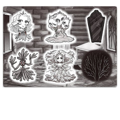 Slay the Princess - The Pristine Cut Sticker Sheets, Wave 1 Stickers Black Tabby Games Sheet 03