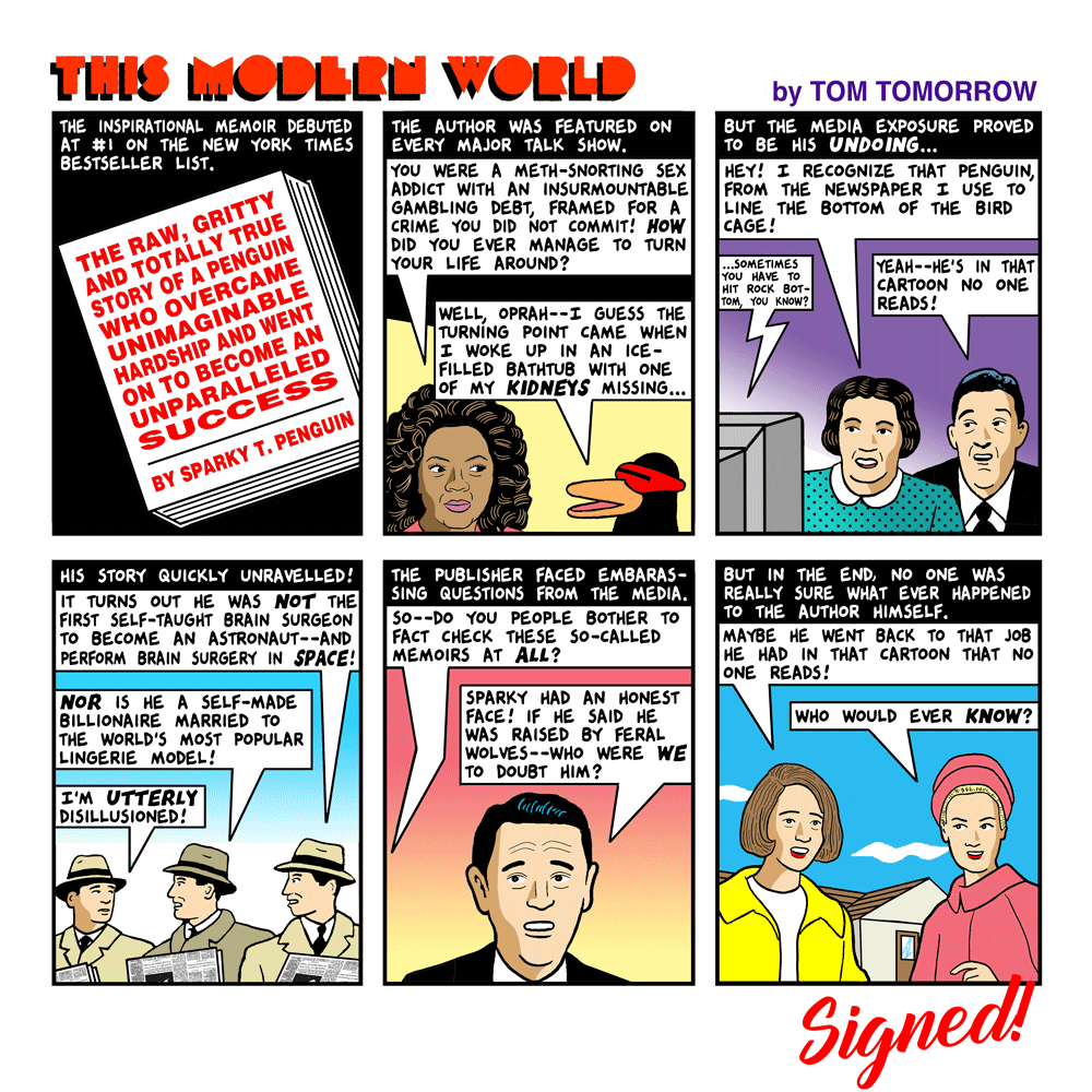 Signed This Modern World Prints Prints Tom Tomorrow Memoir
