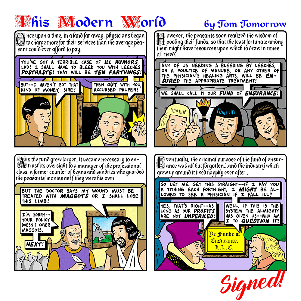 Signed This Modern World Prints Prints Tom Tomorrow Once Upon a Time