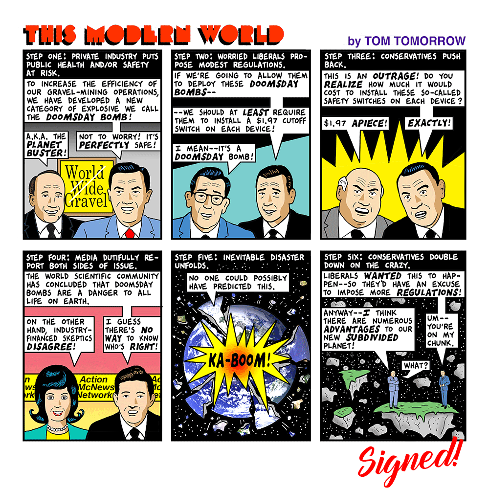 Signed This Modern World Prints Prints Tom Tomorrow Steps