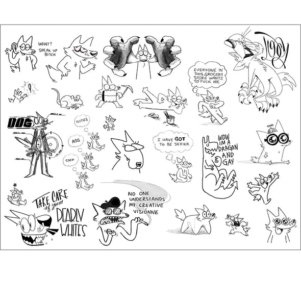 Twist Doodle Page Print Stickers twistCMYK