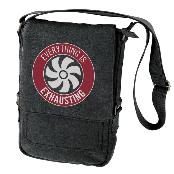 Everything is Exhausting Tech Bag Bags Wondermark Just the Bag!