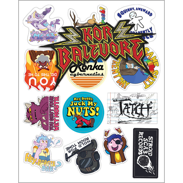 Mission to Zyxx Soundtrack Extras! Stickers Mission to Zyxx Sticker Sheet and Patch!