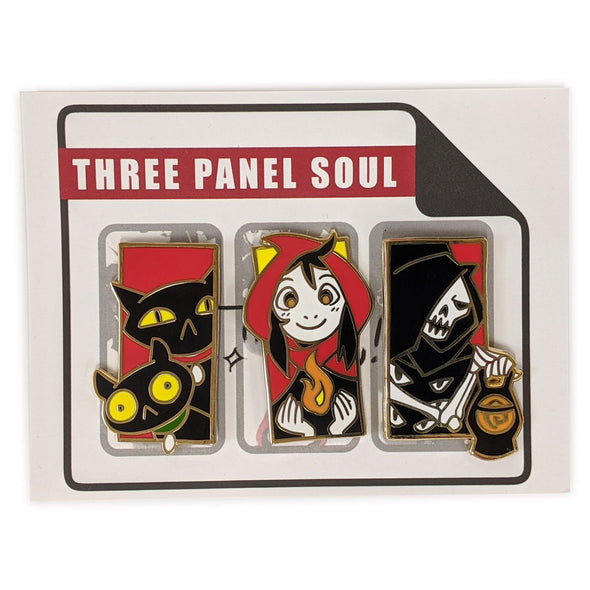 Three Panel Soul Pin Set 01 Pins and Patches Three Panel Soul