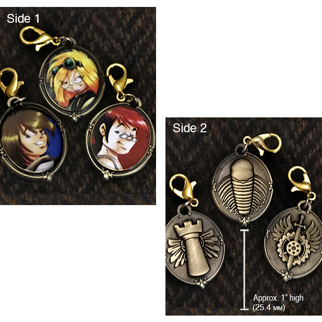 Girl Genius Charms Set 03 - Portraits Accessories Girl Genius