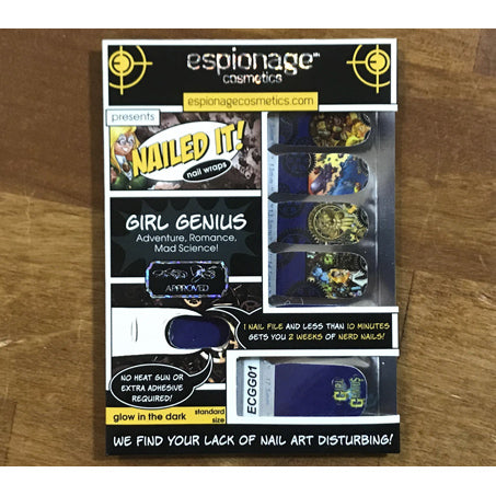 Girl Genius Nail Wraps from Espionage Cosmetics Accessories Girl Genius