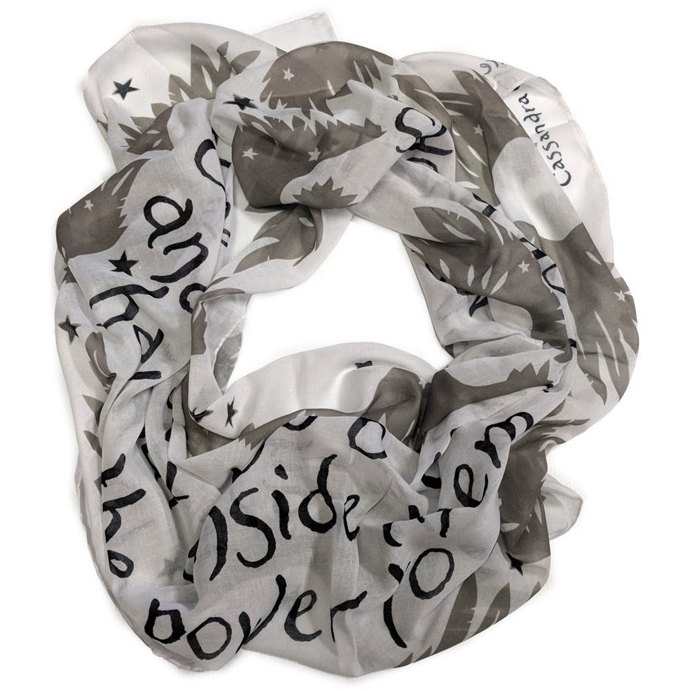 Careful Of Books Quote Scarf Accessories Cassandra Clare