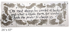 Careful Of Books Quote Scarf Accessories Cassandra Clare
