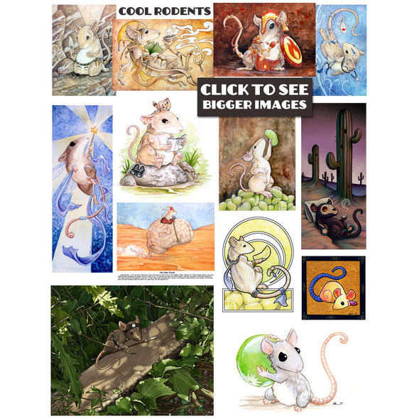 Cool Rodents Prints Art Red Wombat