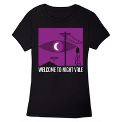 Welcome To Night Vale Logo Shirts and Tanks Shirts Welcome to Night Vale Ladies Small Shirt