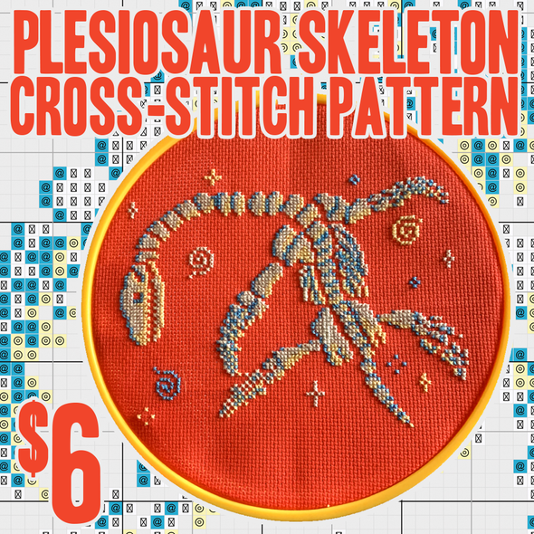 Kory Bing's Cross-Stitch Patterns PDF Kory Bing Plesiosaur ($6)