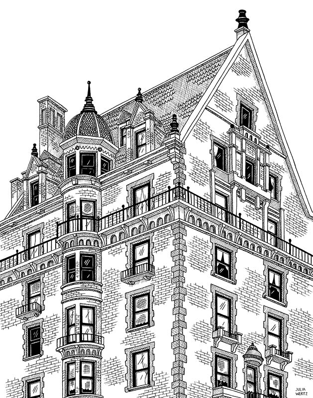 Cityscape Prints Art Julia Wertz Dakota - 9x12