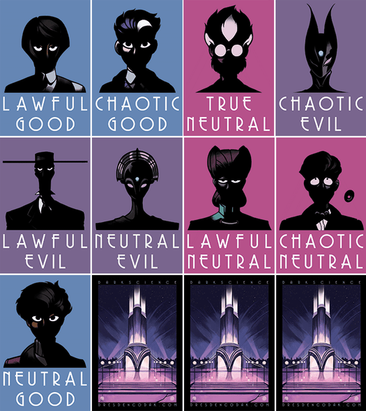Dark Science Alignment Cards Cards Dresden Codak